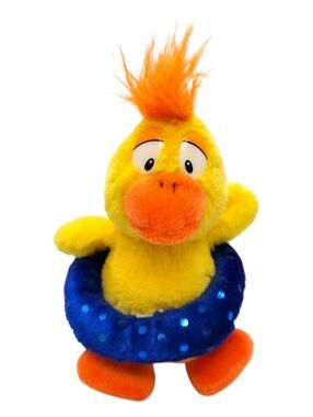 Vintage 2006 Fiesta Concession Yellow Duck W/ Pool Ring Plush Stuffed Animal